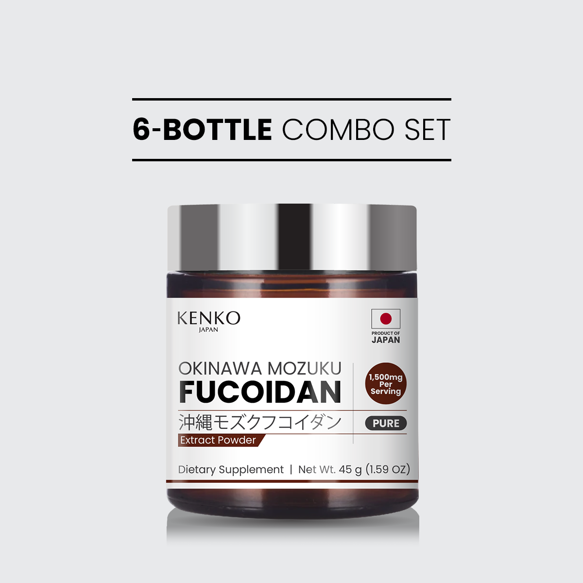 Bột Fucoidan Nguyên Chất Okinawa, Nhật Bản (Set 6 Tháng)